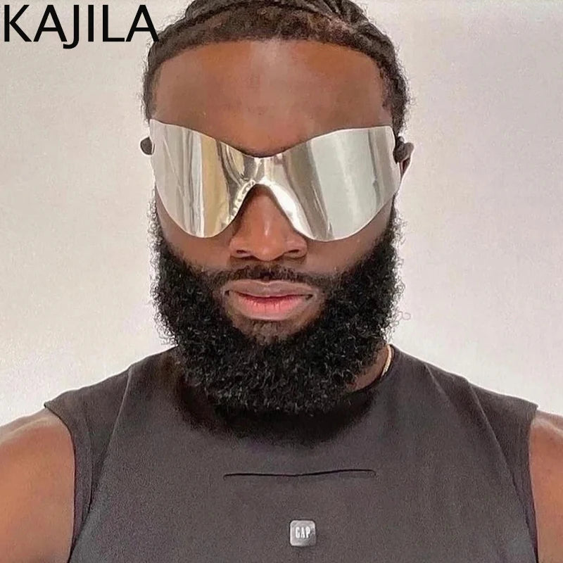🕶️ Step Into the Future of Cool – Oversized Punk Rimless Y2K Sunglasses (2025 Edition)