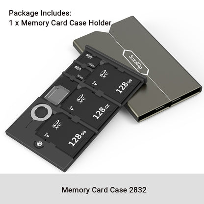 SmallRig Memory Card Case Holder Memory Card Storage Holder Anti-Shock Anti-Fall and Scratch DSLR Camera Rig 2832