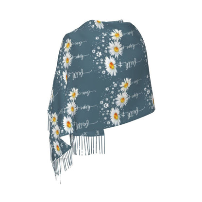 Stay Warm in Style: Jesus 'The Way, The Truth, The Life' Tassel Scarf