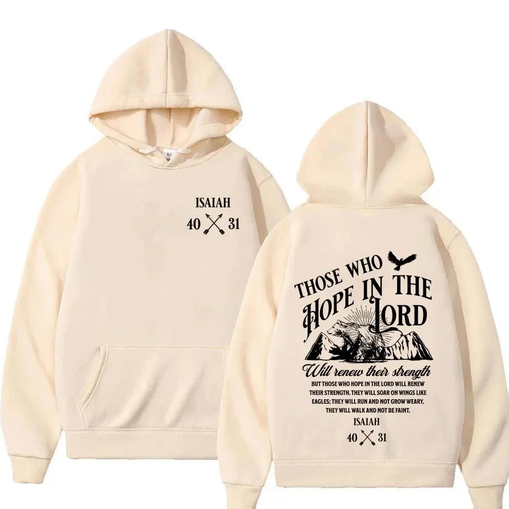 ✝️ Stay Warm in Faith – Y2K Jesus Letter Print Hoodie 🔥