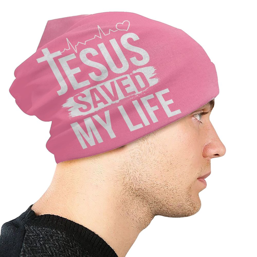 Custom Yeshua Jesus Christian Skullies Beanies Caps Unisex Winter Warm Knit Hat Adult Religion Faith Bonnet Hats Outdoor Ski Cap