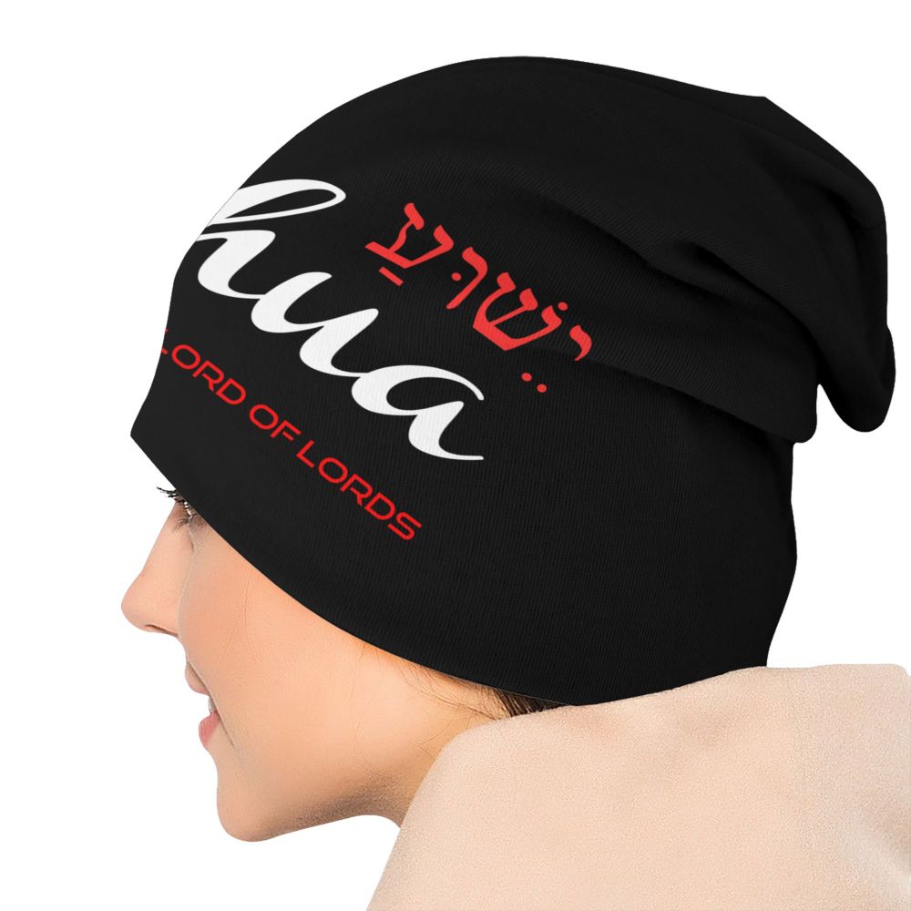 Custom Yeshua Jesus Christian Skullies Beanies Caps Unisex Winter Warm Knit Hat Adult Religion Faith Bonnet Hats Outdoor Ski Cap