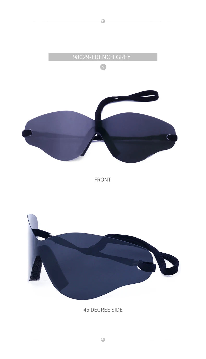 🕶️ Step Into the Future of Cool – Oversized Punk Rimless Y2K Sunglasses (2025 Edition)