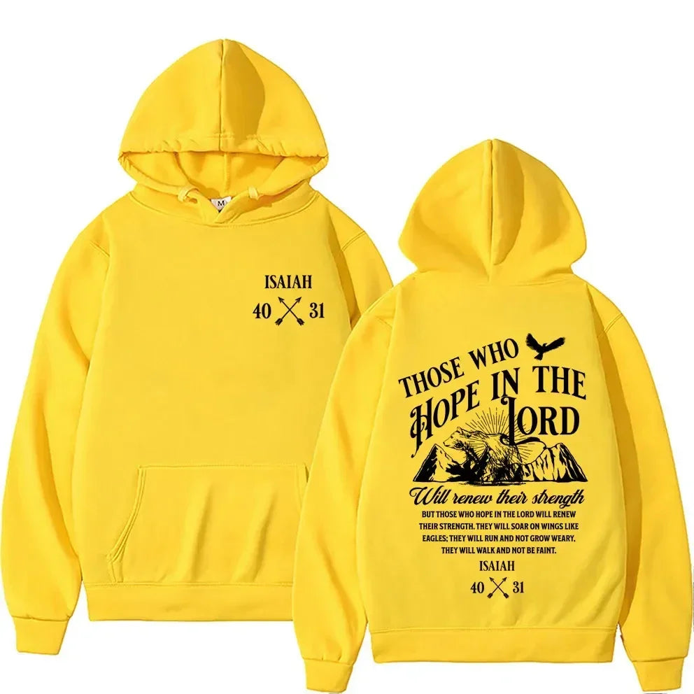 ✝️ Stay Warm in Faith – Y2K Jesus Letter Print Hoodie 🔥