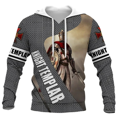 Knight Templar Armor Jesus Hoodie – Wear His Protection Boldly!