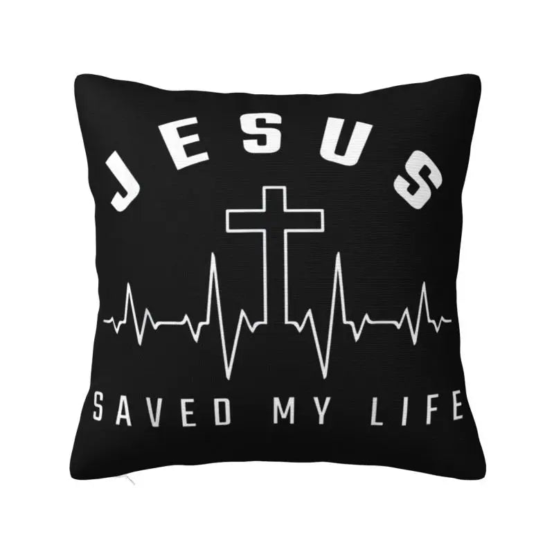 Modern Faith Meets Home Comfort: Jesus 'The Way, The Truth, The Life' Cushion Cover