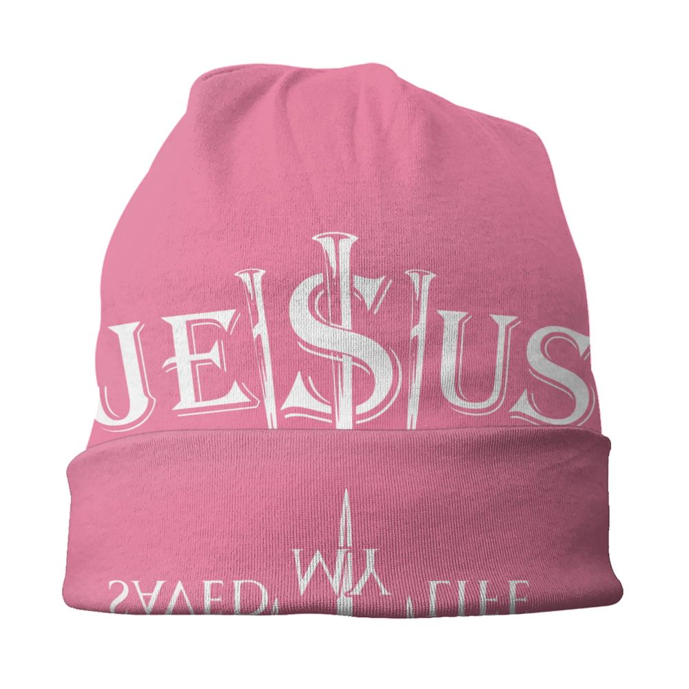 Custom Yeshua Jesus Christian Skullies Beanies Caps Unisex Winter Warm Knit Hat Adult Religion Faith Bonnet Hats Outdoor Ski Cap