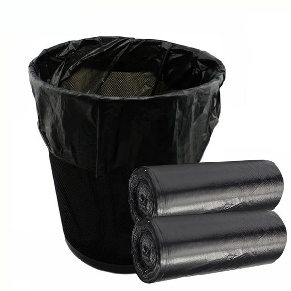 100pcs Household Black Rubbish Bag For Bathroom Garbage Bag Kitchen Points Off Trash Can Bin Rubbish Disposable Plastic Bags