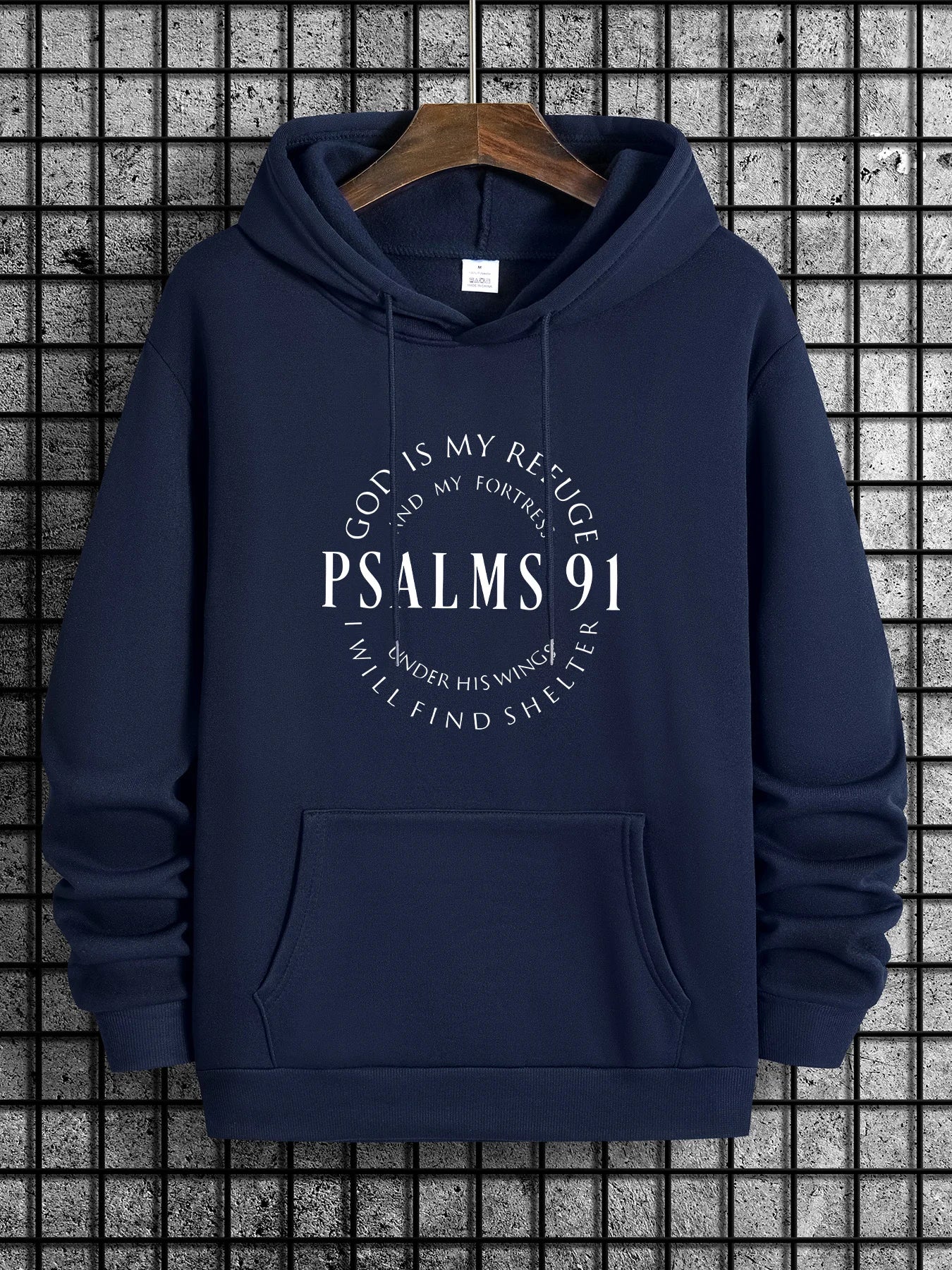 PSALM 91 Graphic Hoodie for Men – Faith Meets Comfort in Style!