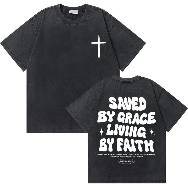 🔥 Washed Vintage “God Loves You” Tee – The Good News You Can Wear!