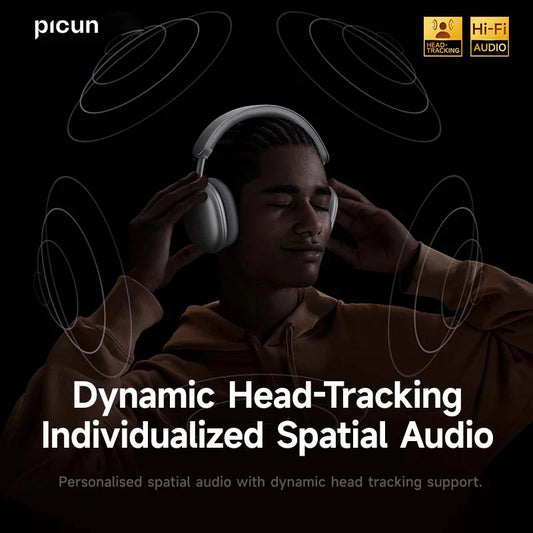🎧 Immerse in Divine Sound – Picun F8 Pro ANC Wireless Headphones with 3D Spatial Audio & Head Tracking!