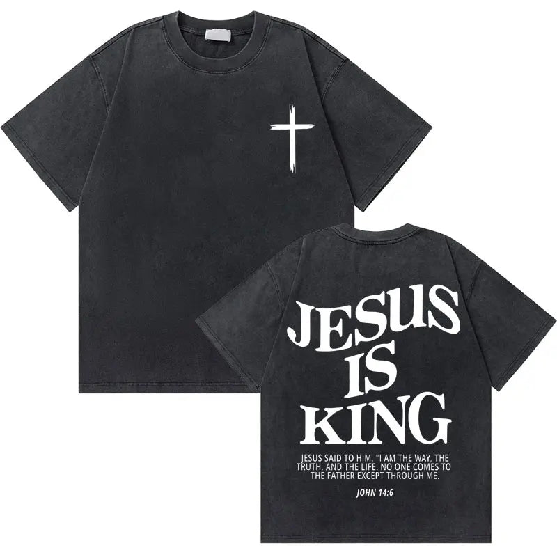 🔥 Washed Vintage “God Loves You” Tee – The Good News You Can Wear!
