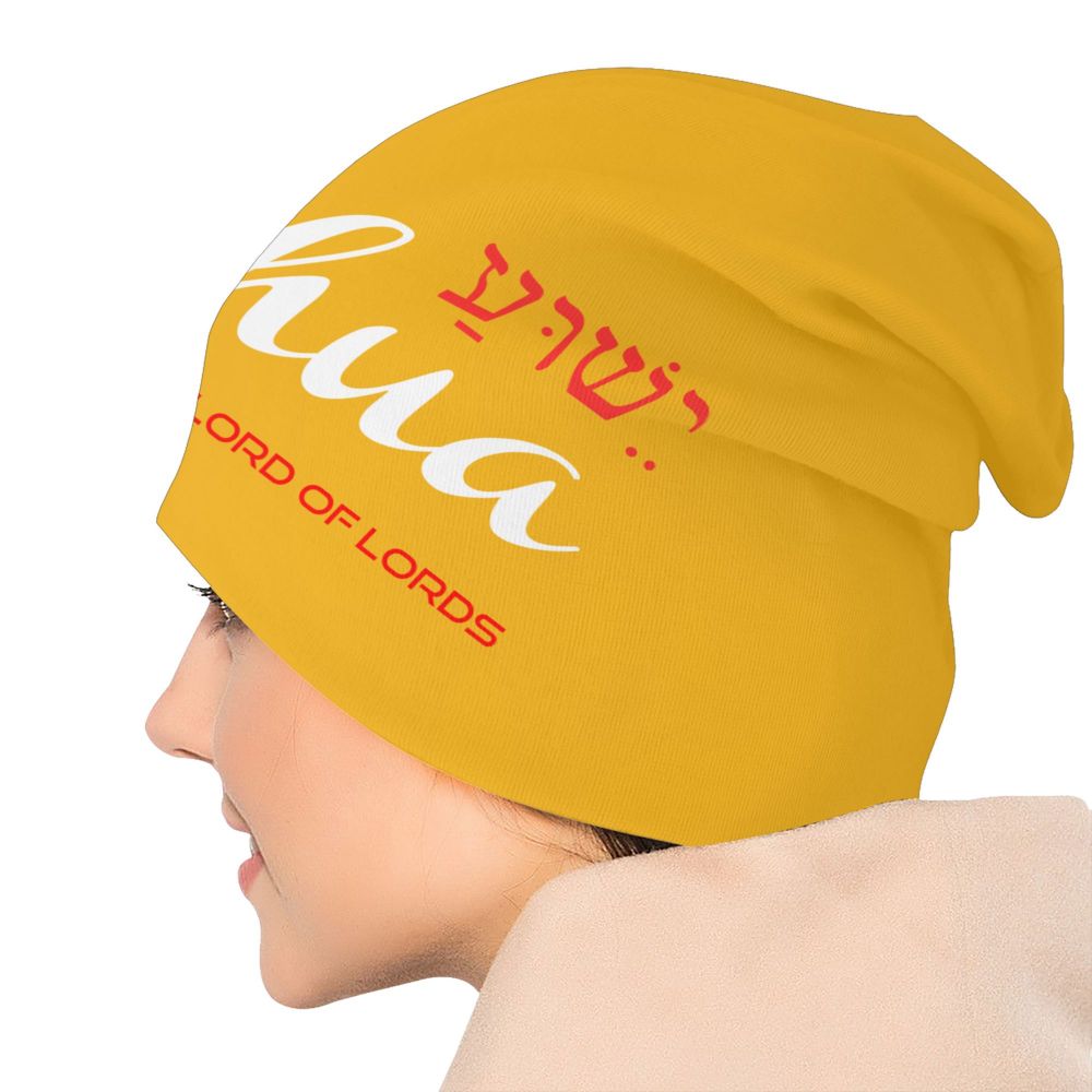 Custom Yeshua Jesus Christian Skullies Beanies Caps Unisex Winter Warm Knit Hat Adult Religion Faith Bonnet Hats Outdoor Ski Cap