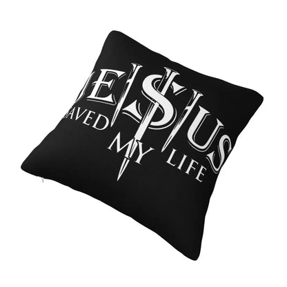 Modern Faith Meets Home Comfort: Jesus 'The Way, The Truth, The Life' Cushion Cover