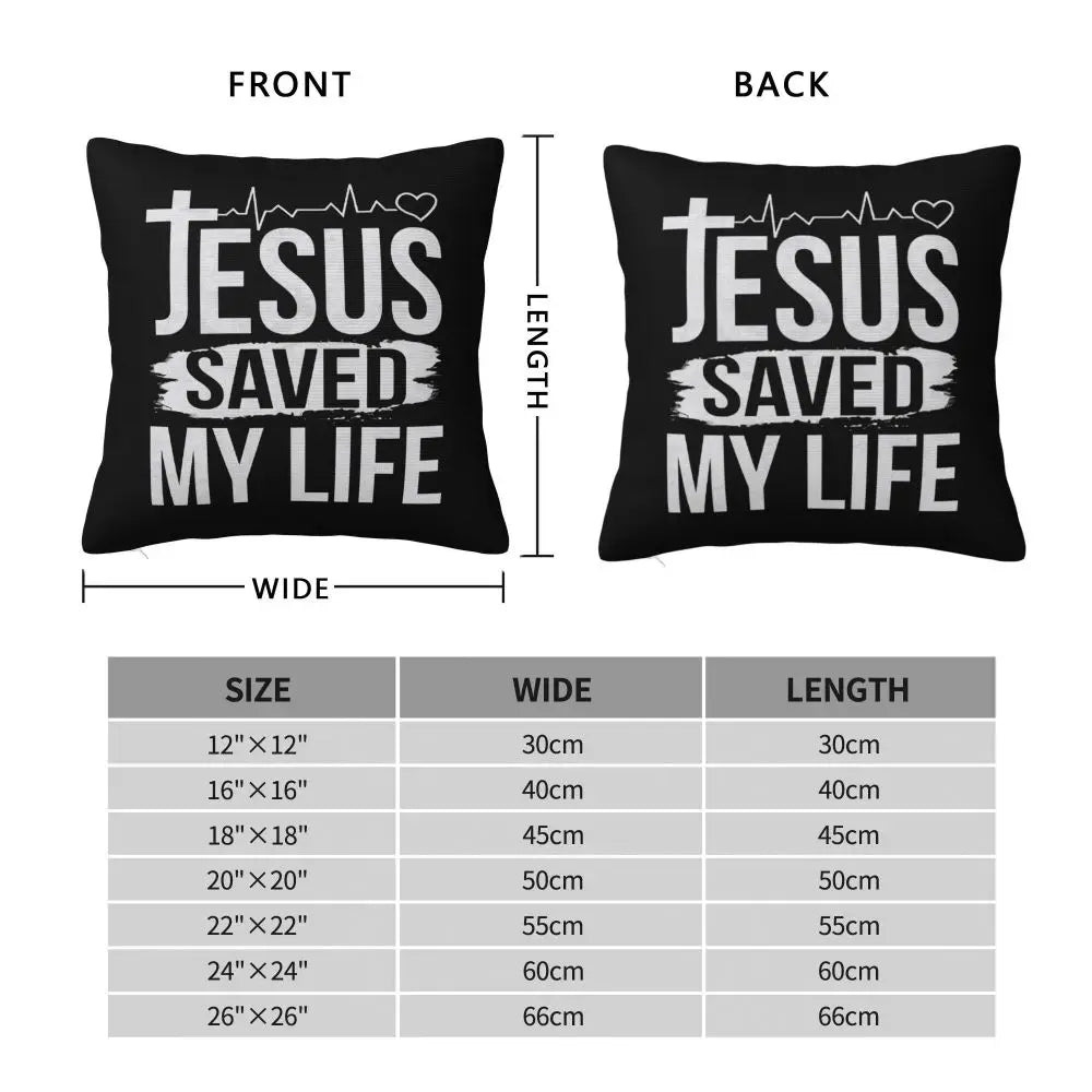 Modern Faith Meets Home Comfort: Jesus 'The Way, The Truth, The Life' Cushion Cover