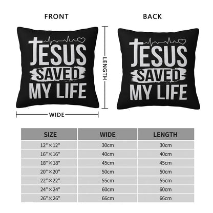 Modern Faith Meets Home Comfort: Jesus 'The Way, The Truth, The Life' Cushion Cover