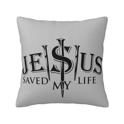 Modern Faith Meets Home Comfort: Jesus 'The Way, The Truth, The Life' Cushion Cover