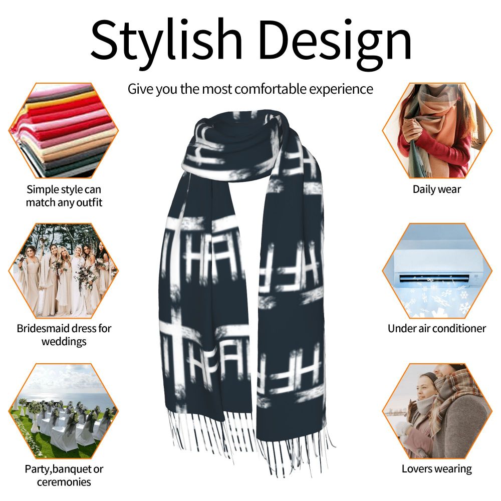 Stay Warm in Style: Jesus 'The Way, The Truth, The Life' Tassel Scarf