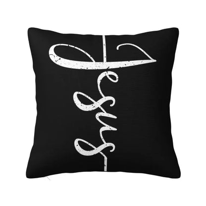 Modern Faith Meets Home Comfort: Jesus 'The Way, The Truth, The Life' Cushion Cover