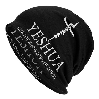 Custom Yeshua Jesus Christian Skullies Beanies Caps Unisex Winter Warm Knit Hat Adult Religion Faith Bonnet Hats Outdoor Ski Cap