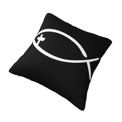 Modern Faith Meets Home Comfort: Jesus 'The Way, The Truth, The Life' Cushion Cover