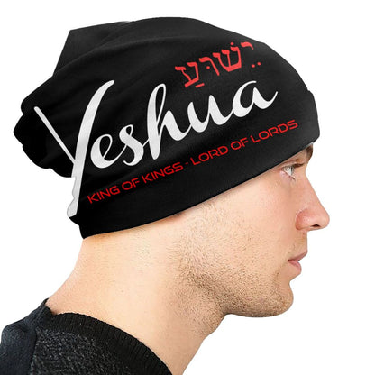 Custom Yeshua Jesus Christian Skullies Beanies Caps Unisex Winter Warm Knit Hat Adult Religion Faith Bonnet Hats Outdoor Ski Cap