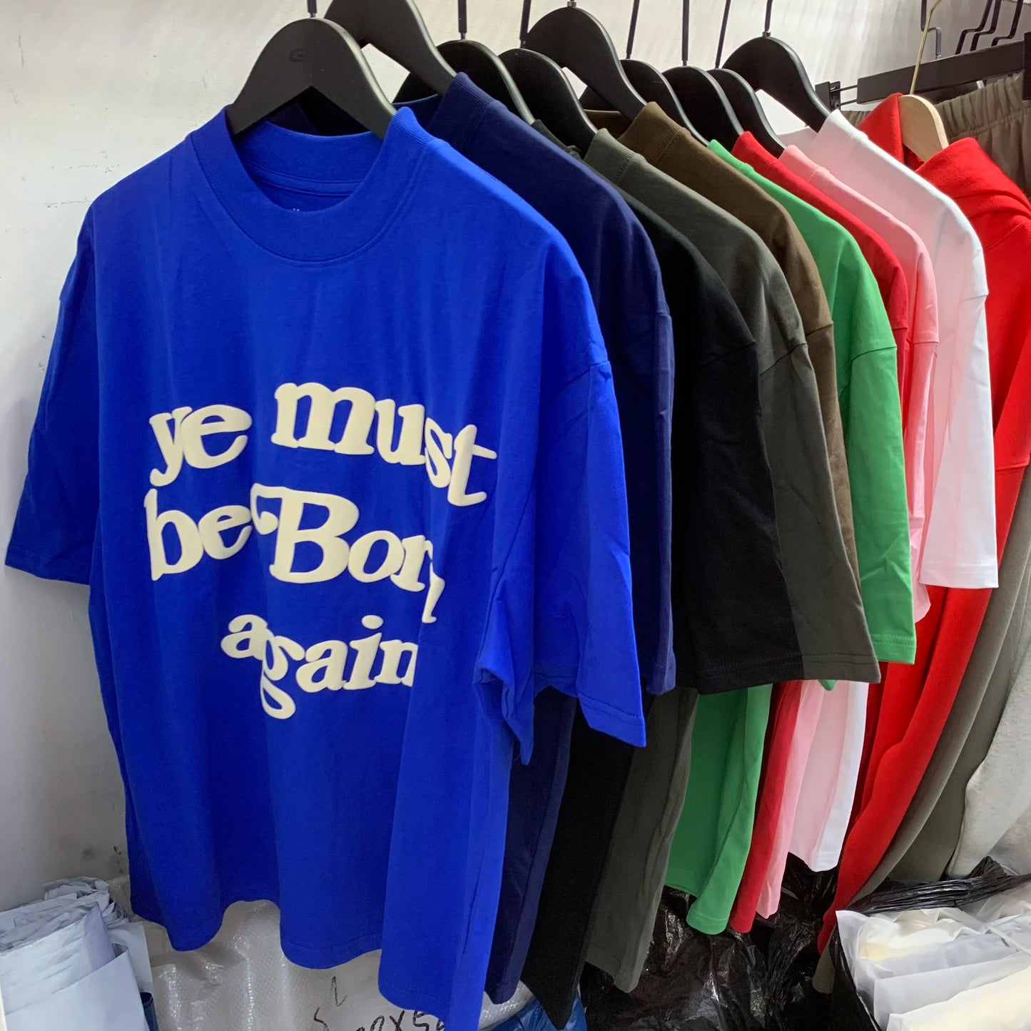 🌱 “Ye Must Be Born Again” Puff Print Tee – CPFM-Inspired Green Edition