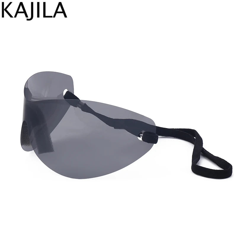 🕶️ Step Into the Future of Cool – Oversized Punk Rimless Y2K Sunglasses (2025 Edition)