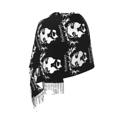 Stay Warm in Style: Jesus 'The Way, The Truth, The Life' Tassel Scarf