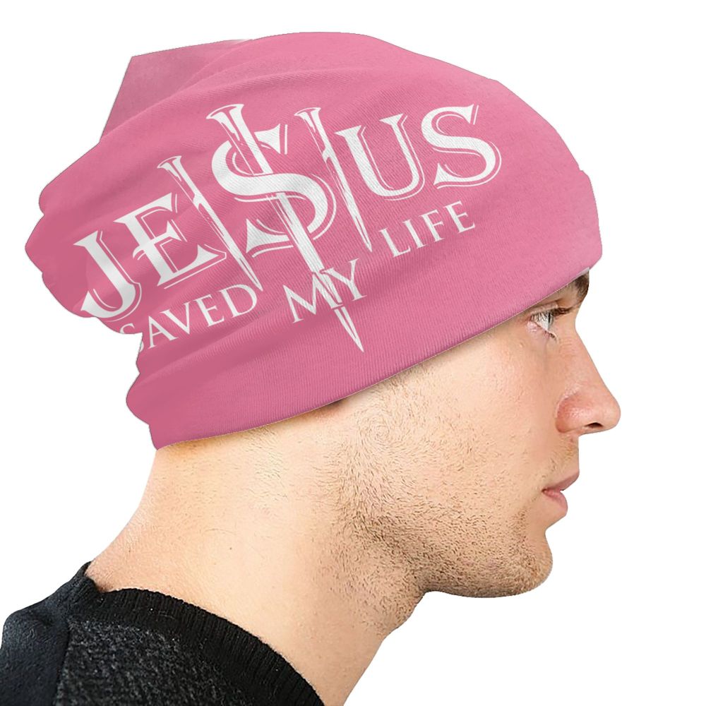 Custom Yeshua Jesus Christian Skullies Beanies Caps Unisex Winter Warm Knit Hat Adult Religion Faith Bonnet Hats Outdoor Ski Cap