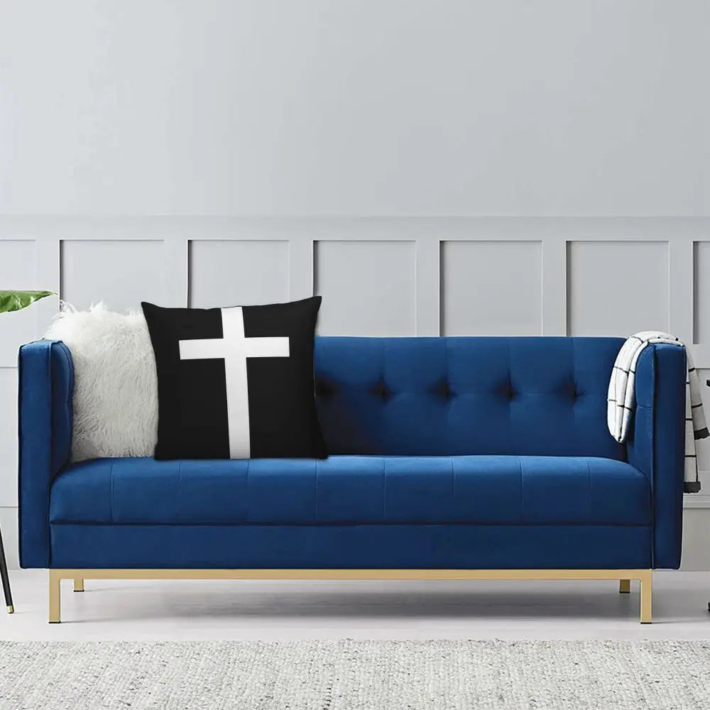 Modern Faith Meets Home Comfort: Jesus 'The Way, The Truth, The Life' Cushion Cover