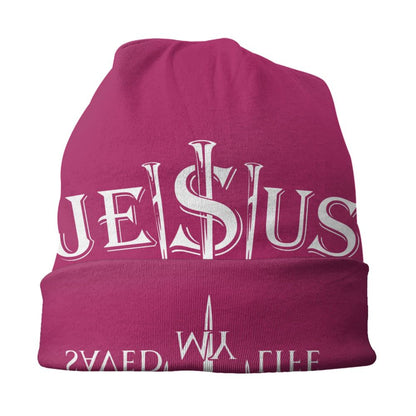 Custom Yeshua Jesus Christian Skullies Beanies Caps Unisex Winter Warm Knit Hat Adult Religion Faith Bonnet Hats Outdoor Ski Cap