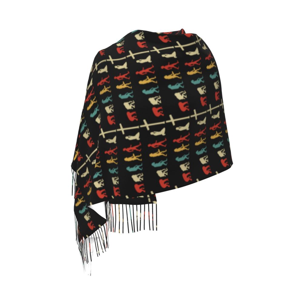 Stay Warm in Style: Jesus 'The Way, The Truth, The Life' Tassel Scarf