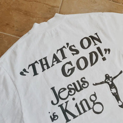 Must-Have Kanye West 'JESUS IS KING' T-Shirt – Limited Edition 1:1 Foam Print!