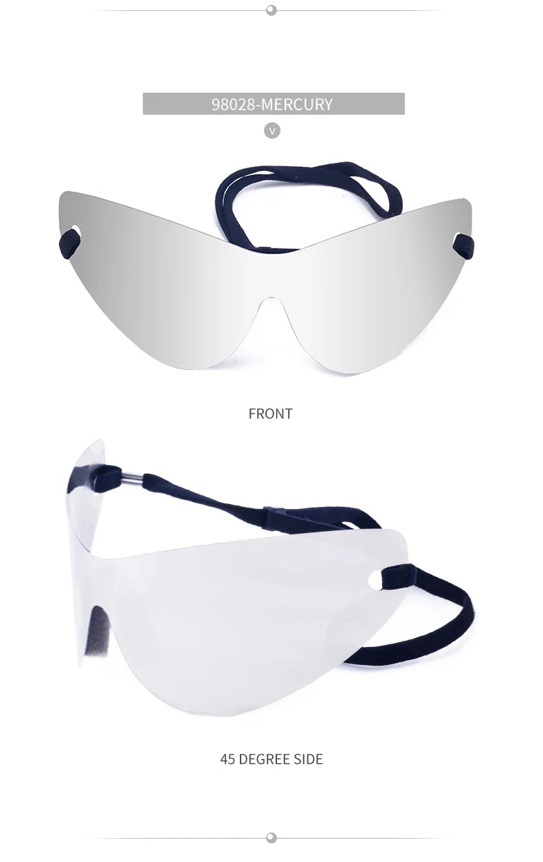 🕶️ Step Into the Future of Cool – Oversized Punk Rimless Y2K Sunglasses (2025 Edition)