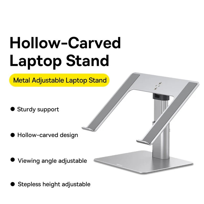 Baseus Foldable Aluminum Laptop Stand – Sleek, Adjustable, and Built for Productivity! 💻