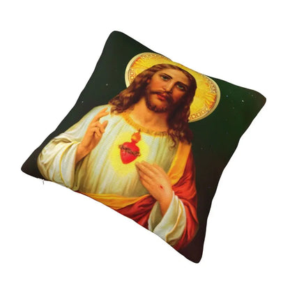 Modern Faith Meets Home Comfort: Jesus 'The Way, The Truth, The Life' Cushion Cover