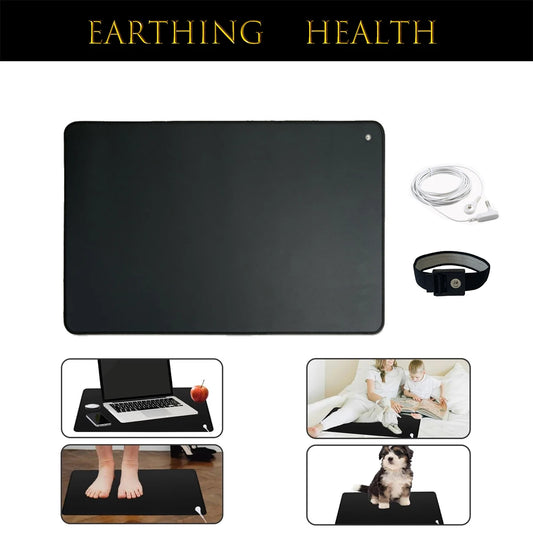 🌍 Recharge Naturally – Grounding Mat with Earthing Cable for Stress Relief & Better Health
