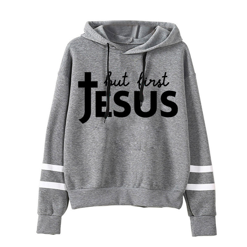 Faith Meets Fashion: Vintage Jesus Print Hoodie for Bold Believers