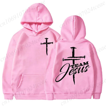 🔥 "There Is Power in the Name of Jesus" Christian Faith Hoodie – Unisex Graphic Sweatshirt for Women & Men!