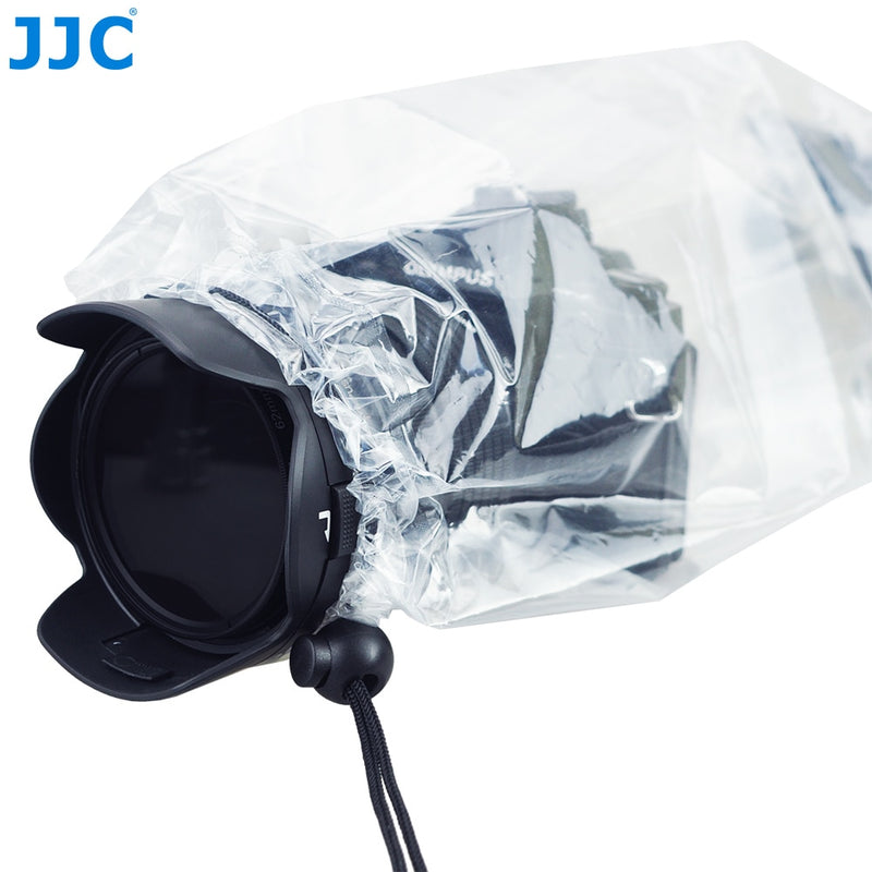 JJC 2 Pack Waterproof Camera Rain Cover Raincoat Protector for Canon Nikon Sony Panasonic DSLR Camera Rainproof Accessories