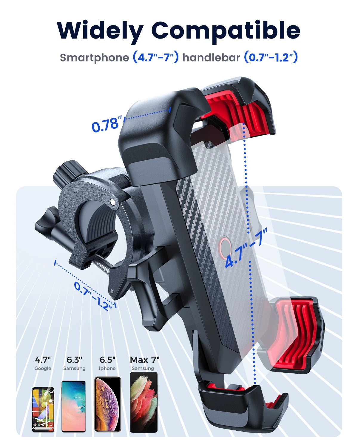 🚴 Ride Smarter, Not Harder! — Joyroom 360° Bike Phone Holder
Universal Shockproof Bracket for 4.7–7” Phones | GPS & Navigation Ready