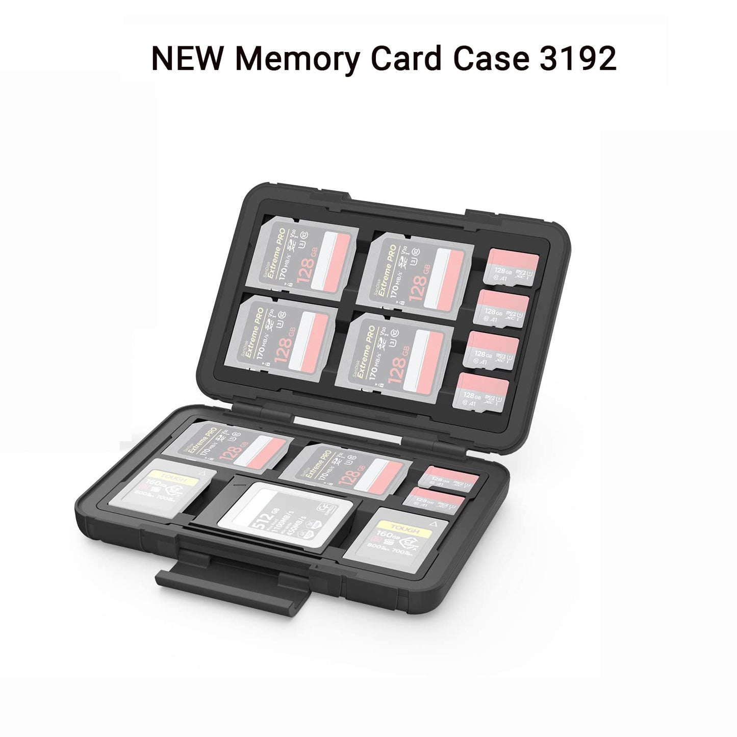 SmallRig Memory Card Case Holder Memory Card Storage Holder Anti-Shock Anti-Fall and Scratch DSLR Camera Rig 2832