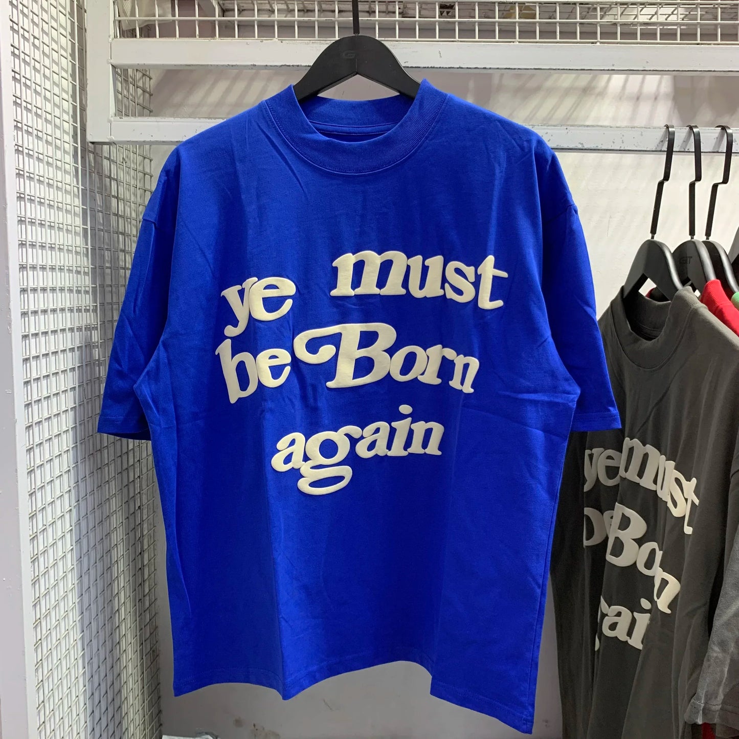 🌱 “Ye Must Be Born Again” Puff Print Tee – CPFM-Inspired Green Edition