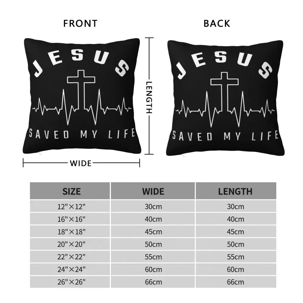 Modern Faith Meets Home Comfort: Jesus 'The Way, The Truth, The Life' Cushion Cover