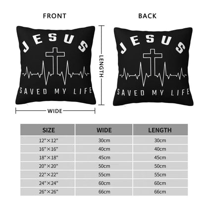 Modern Faith Meets Home Comfort: Jesus 'The Way, The Truth, The Life' Cushion Cover