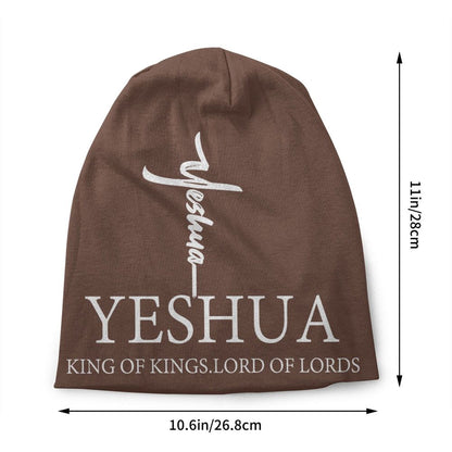 Custom Yeshua Jesus Christian Skullies Beanies Caps Unisex Winter Warm Knit Hat Adult Religion Faith Bonnet Hats Outdoor Ski Cap