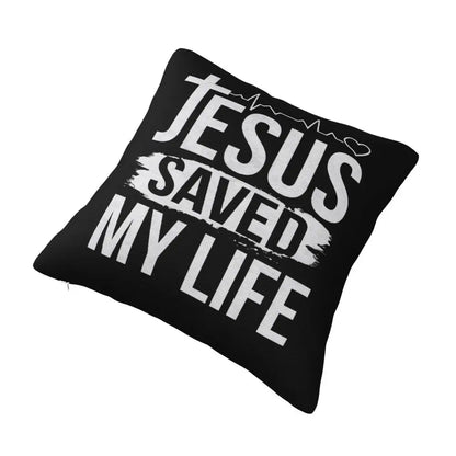 Modern Faith Meets Home Comfort: Jesus 'The Way, The Truth, The Life' Cushion Cover