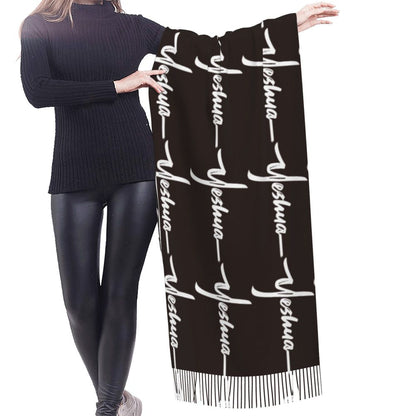 Stay Warm in Style: Jesus 'The Way, The Truth, The Life' Tassel Scarf