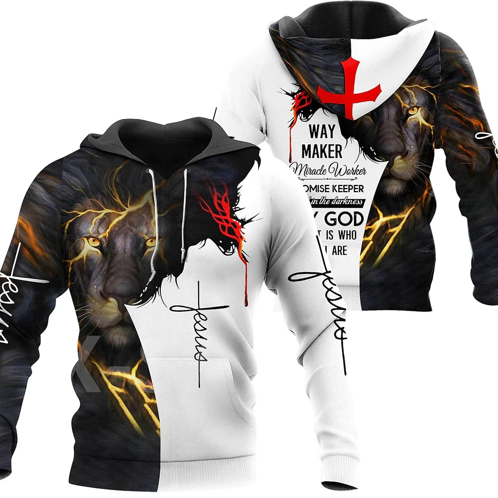 Knight Templar Armor Jesus Hoodie – Wear His Protection Boldly!